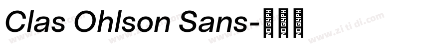 Clas Ohlson Sans字体转换